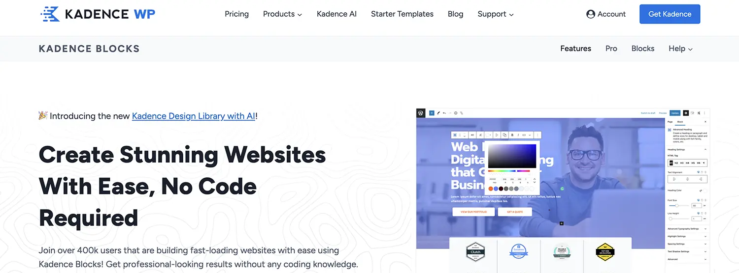 Kadence Blocks Plugin