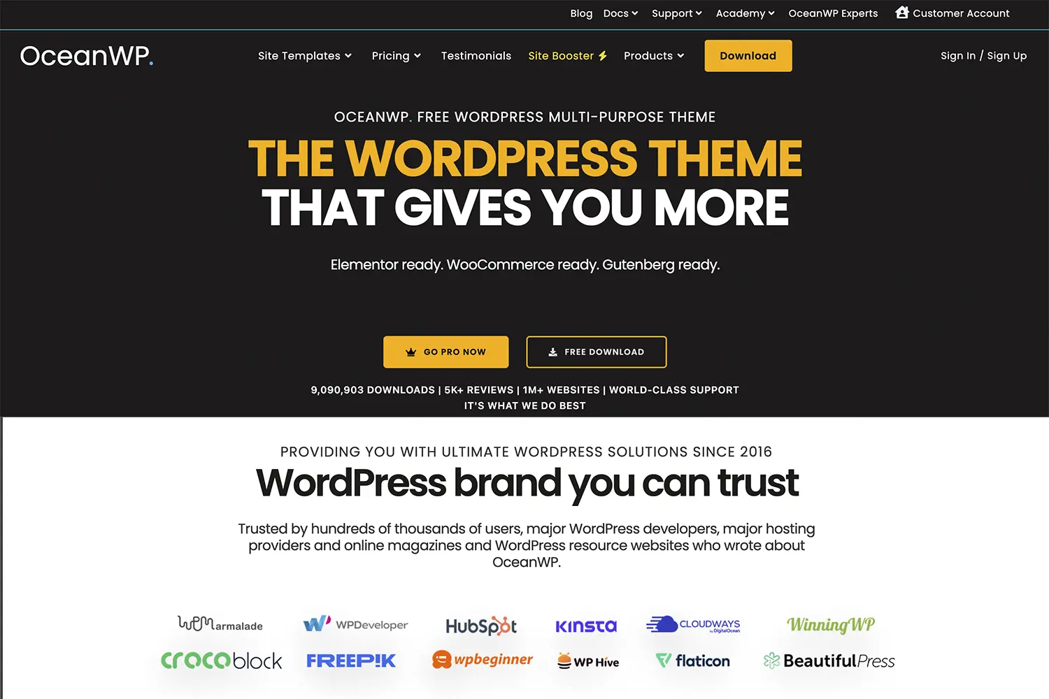 OceanWP WordPress Theme Review